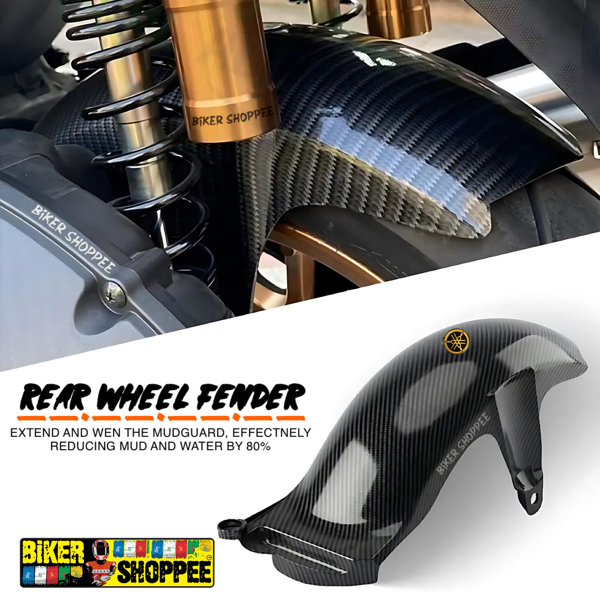 AEROX 155 CARBON REAR WHEEL FENDER
