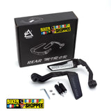 BAR END LEVER GUARD WITH WING MIRROR