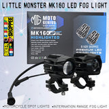 LITTLE MONSTER MK160 LED FOG LIGHT WITH WIRING AND WIRELESS SWITCH