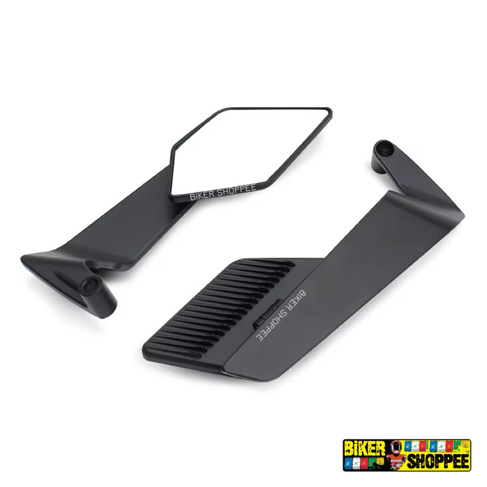STEALTH MAX WING FIN REAR VIEW MIRROR (NAKED) – BiKER SHOPPEE
