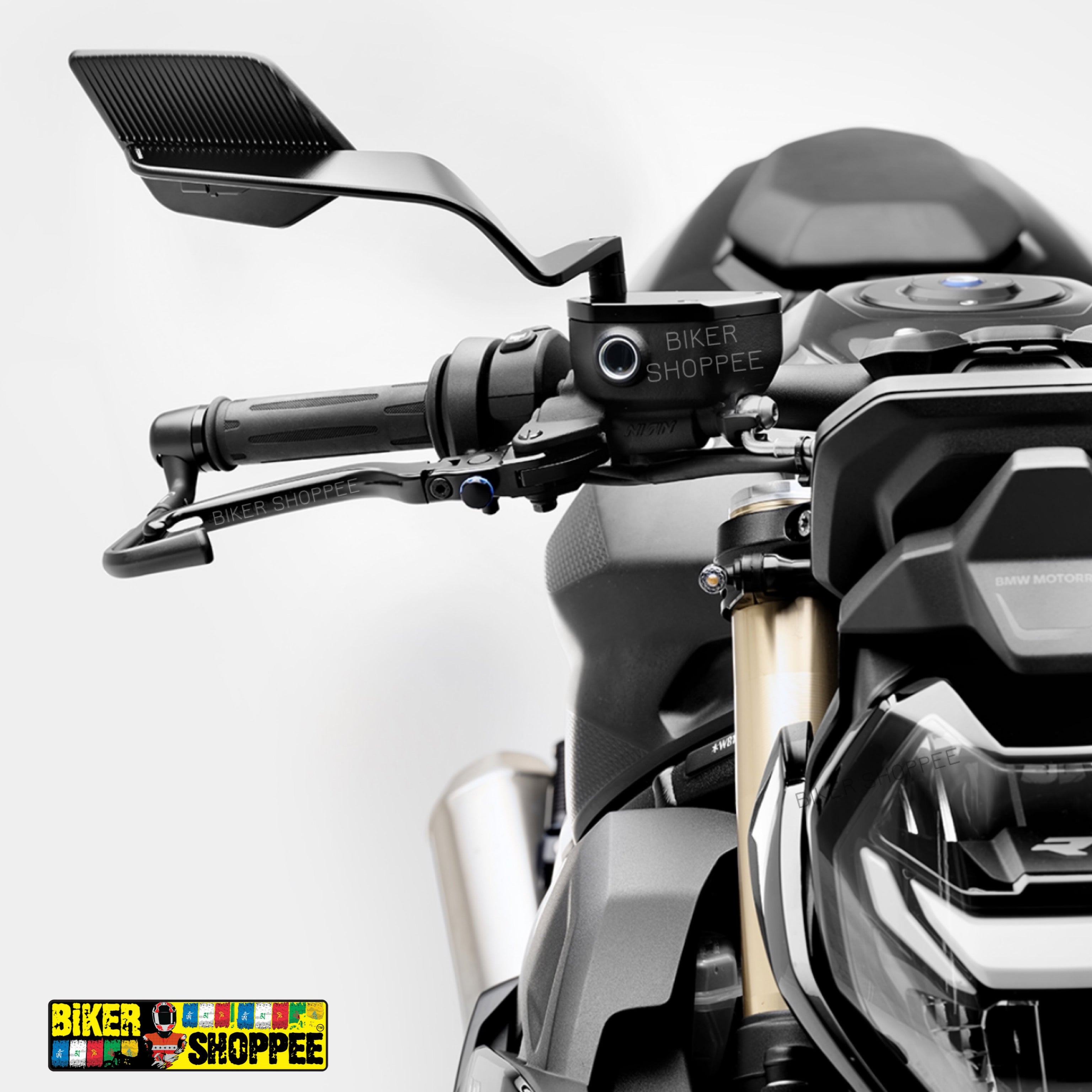 Stealth Max mirror for Naked 右のみ STEALTH MAX WING FIN REAR VIEW MIRROR (NAKED) – BiKER SHOPPEE