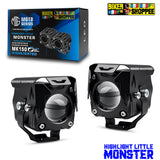 LITTLE MONSTER MK150 LED FOG LIGHT WITH WIRING AND SWITCH