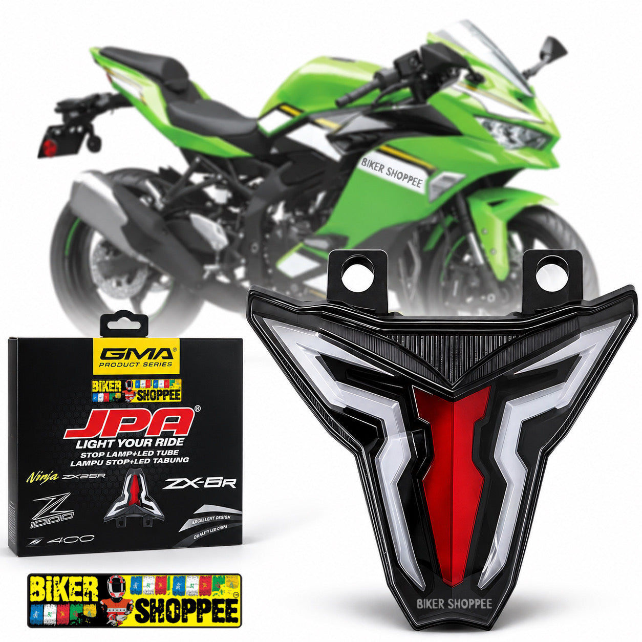 KAWASAKI NINJA ZX10R INTEGRATED LED TAIL LIGHT | BIKER SHOPPEE
