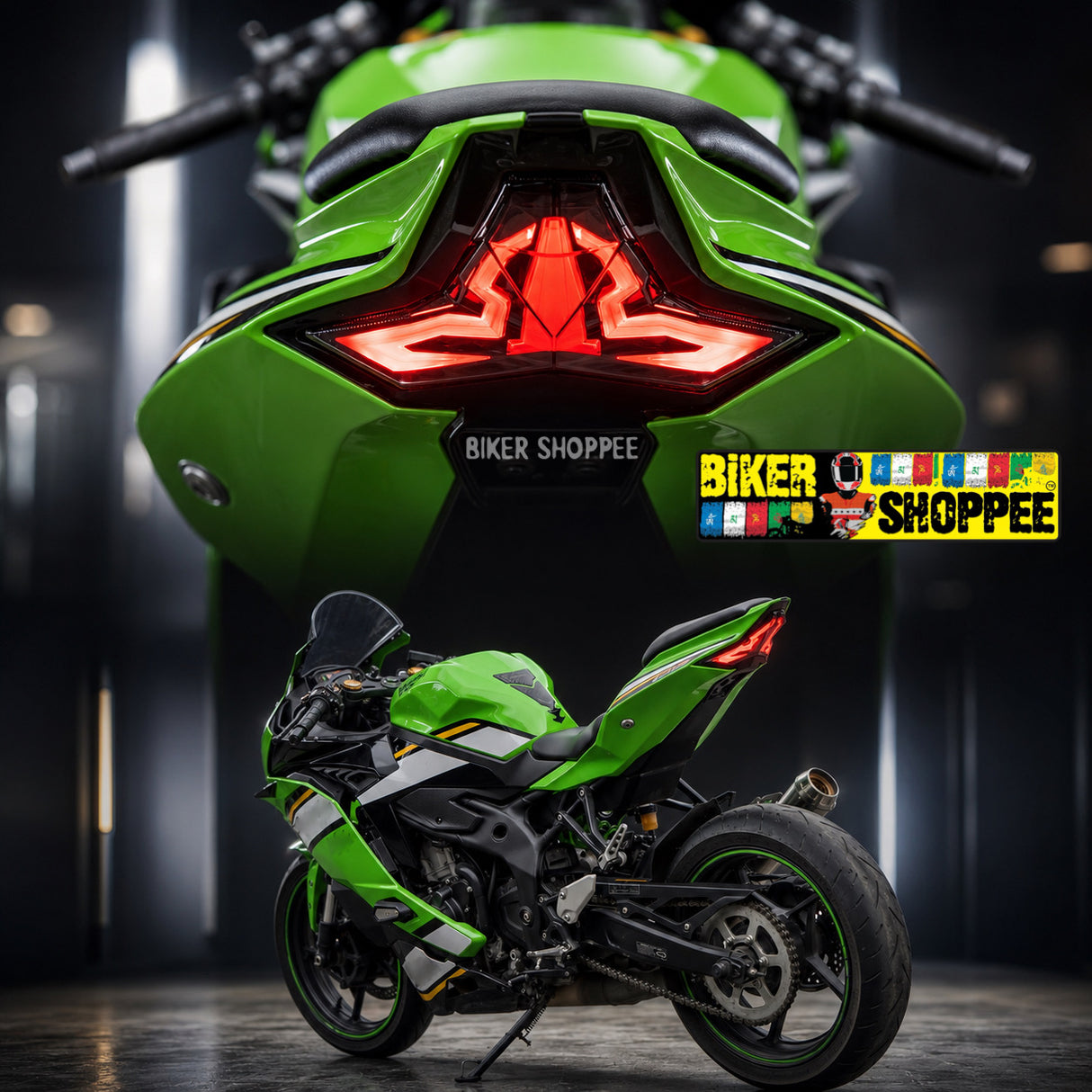 KAWASAKI NINJA ZX10R INTEGRATED LED TAIL LIGHT | BIKER SHOPPEE
