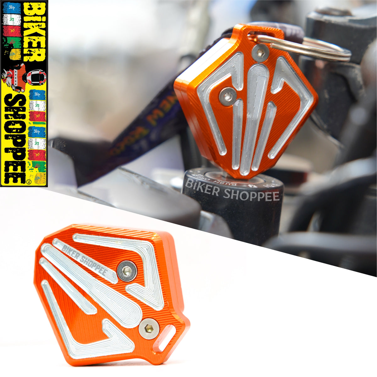 KTM CNC KEY CASE COVER ORANGE FOR DUKE & RC | BIKER SHOPPEE