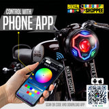 LIU HJG C-292 RGB ACCENT LIGHTING 7 INCH PRIME AI LED HEADLIGHT | BIKER SHOPPEE