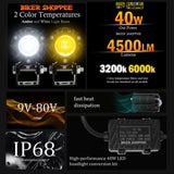 LIU HJG CYBER PULSE NEW MINI DRIVE LED FOG LIGHT | BIKER SHOPPEE