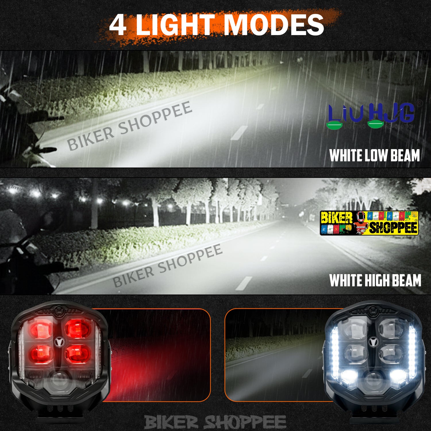 LIU HJG GODS EYE LED AUXILIARY LIGHT | BIKER SHOPPEE