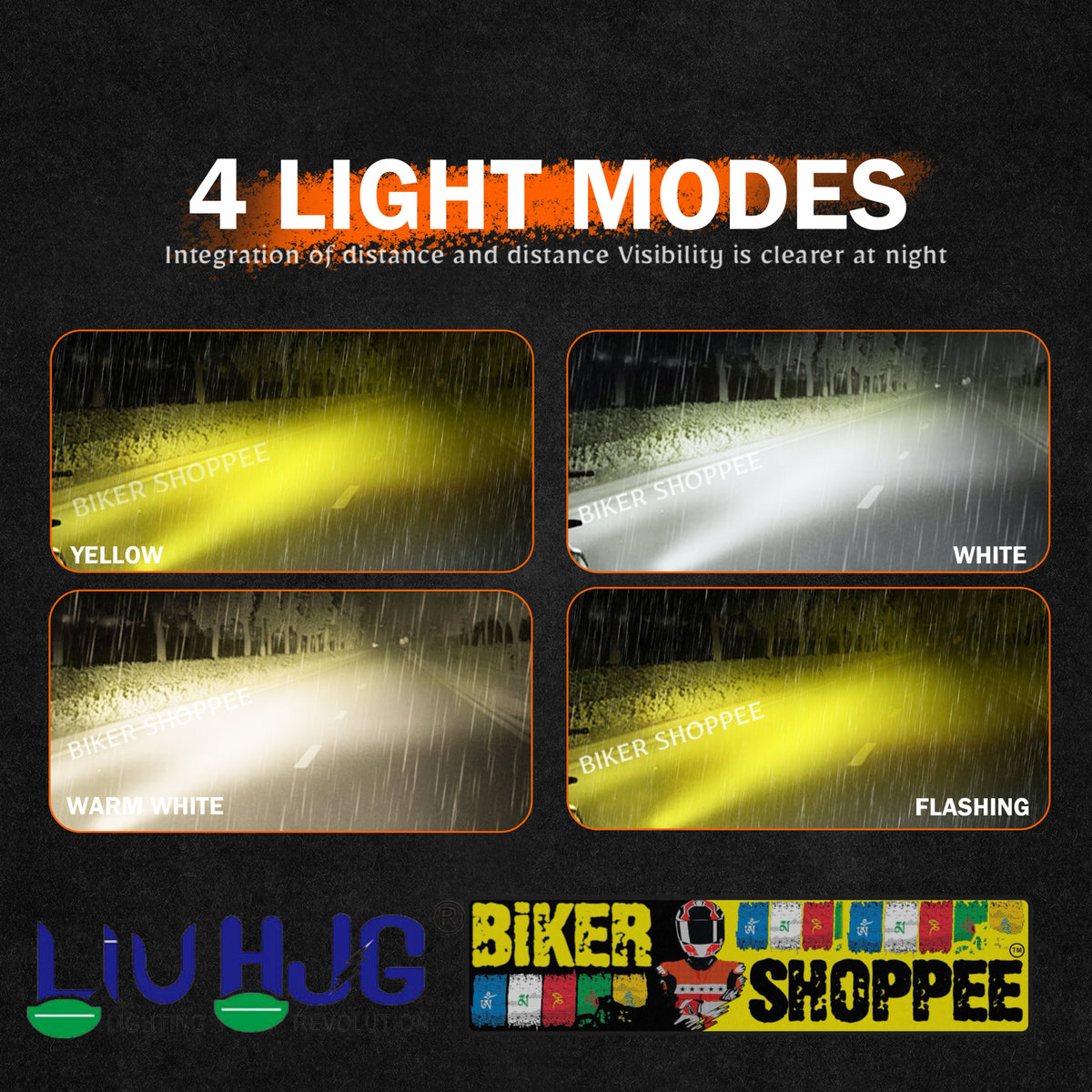 Hammer Led Light Original LIU HJG Hammer X4 200W Hybrid Led Fog Light | Biker Shoppee ...