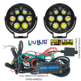 LIU HJG HYPER PLUSE HP 111 NEXT GEN AUXILIARY LED LIGHT WITH HARNESS | BIKER SHOPPEE