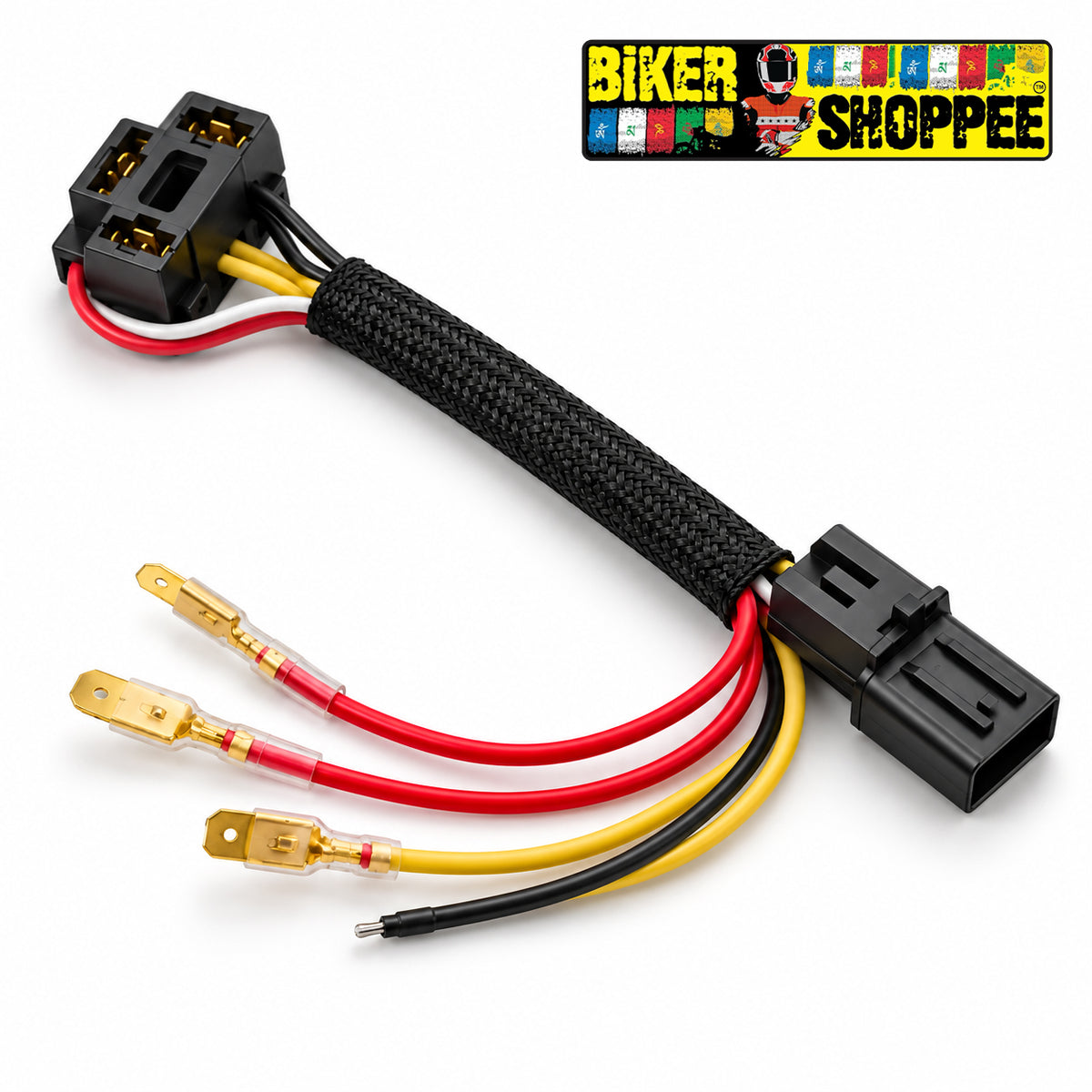 LIU HJG 4-PIN to H4 HEADLIGHT COUPLER FOR ROYAL ENFIELD | BIKER SHOPPEE