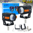 LIU HJG S-83 TITAN Motorcycle Fog Lights 80W Yellow White Beam With Red Devil Eye And DRL Indicator Mounting Brackets Original Biker Shoppee.