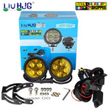 LiUHJG 4 LED CREE FOG LIGHT WITH WIRING HARNESS KIT