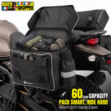 MOTOBROS 60L ECONOMY MOTORCYCLE SADDLE BAGS | BIKER SHOPPEE