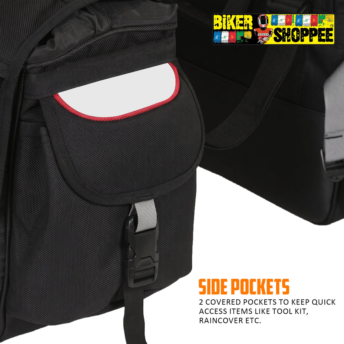 MOTOBROS 70L FLY MOTORCYCLE SADDLE BAGS | BIKER SHOPPEE