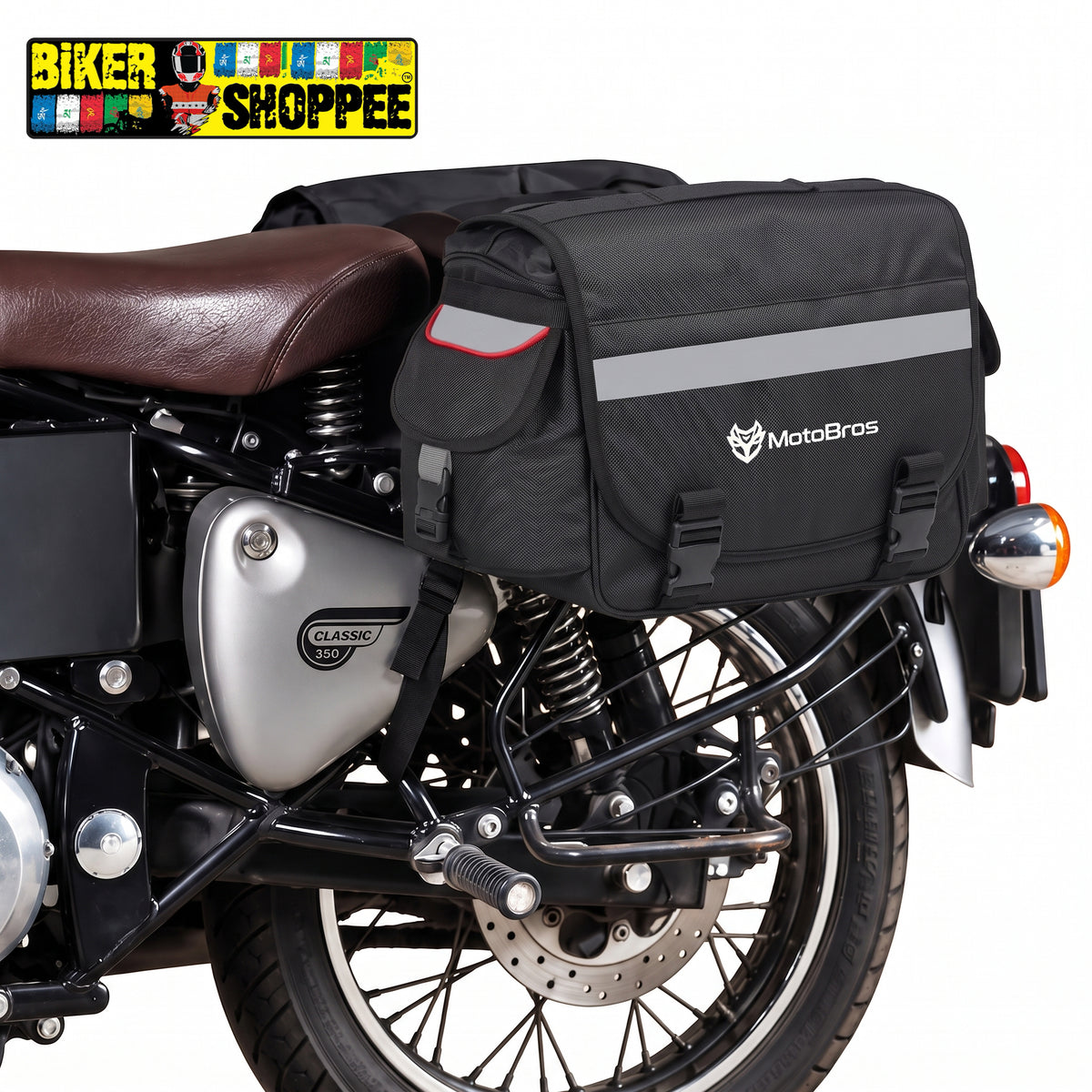 MOTOBROS 70L FLY MOTORCYCLE SADDLE BAGS | BIKER SHOPPEE