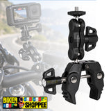 MOTORCYCLE ACTION CAMERA SUPER CLAMP MOUNT WITH 360° MAGIC ARM | BIKER SHOPPEE