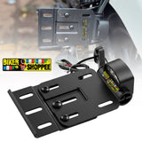 UNIVERSAL MOTORCYCLE FOLDING SIDE NUMBER PLATE HOLDER WITH LED LIGHT | BIKER SHOPPEE