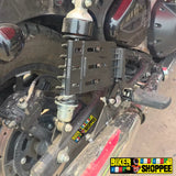 UNIVERSAL MOTORCYCLE FOLDING SIDE NUMBER PLATE HOLDER WITH LED LIGHT | BIKER SHOPPEE