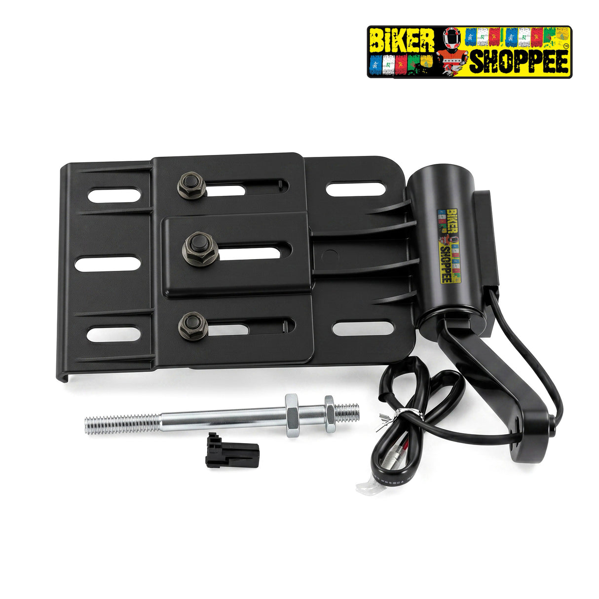 UNIVERSAL MOTORCYCLE FOLDING SIDE NUMBER PLATE HOLDER WITH LED LIGHT | BIKER SHOPPEE