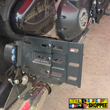 UNIVERSAL MOTORCYCLE FOLDING SIDE NUMBER PLATE HOLDER WITH LED LIGHT | BIKER SHOPPEE