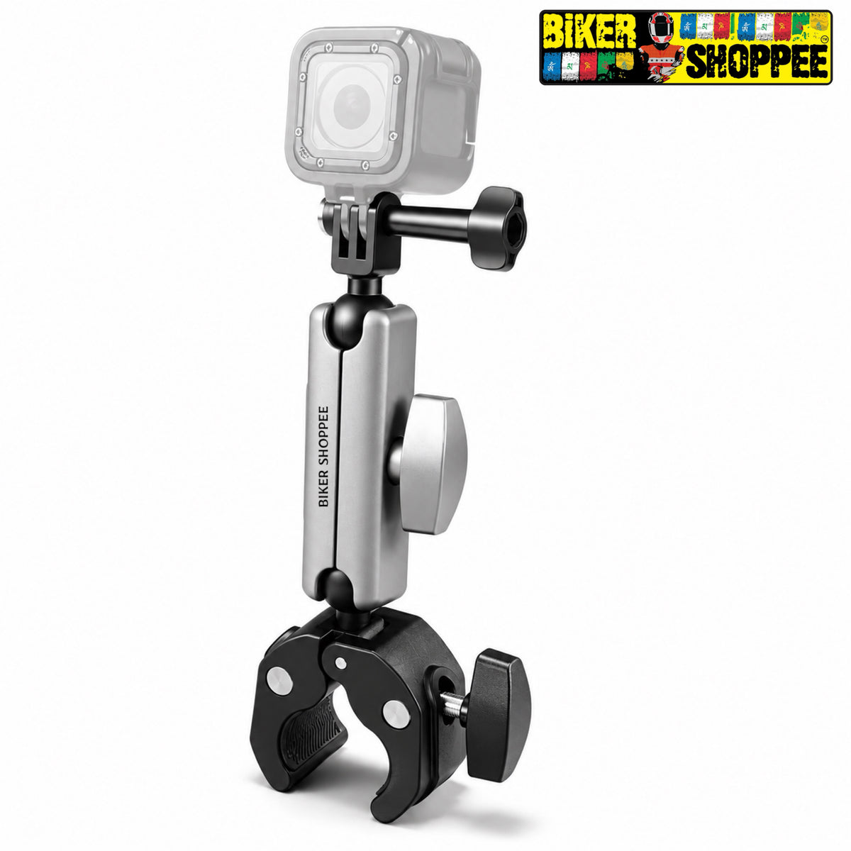 MOTORCYCLE HANDLEBAR ACTION CAMERA MOUNT FOR GOPRO INSTA360 DJI | BIKER SHOPPEE