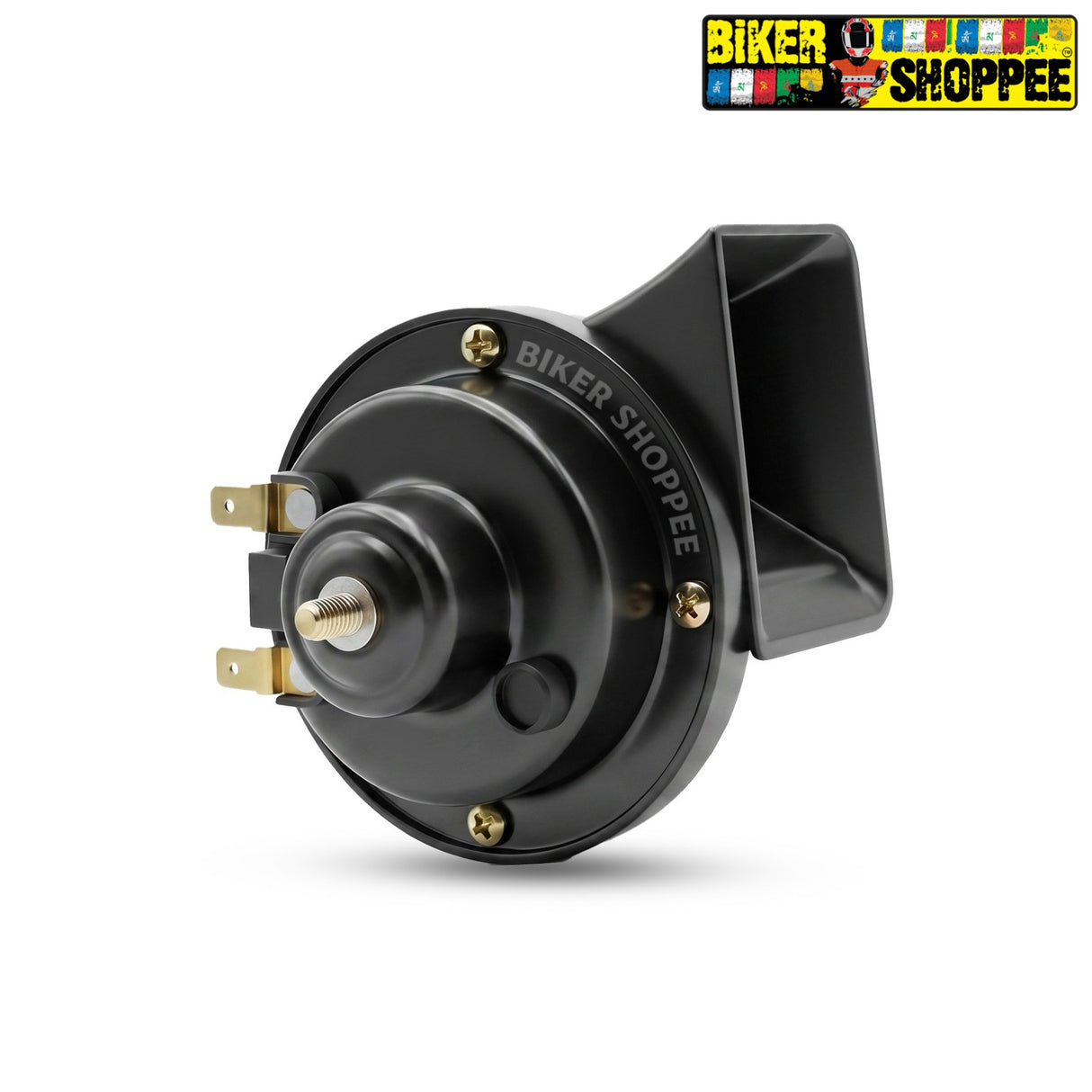 MOTOX UNIVERSAL TRUMPET HORN FOR MOTORCYCLE SUPER TONE | BIKER SHOPPEE