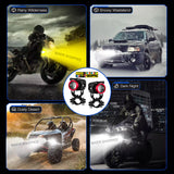 MOTO GENIUS JX100 36W LED FOG LIGHT PAIR | BIKER SHOPPEE