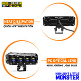 MOTO GENIUS JX130 FOUR SHOT 100W LED FOG LIGHT PAIR | BIKER SHOPPEE