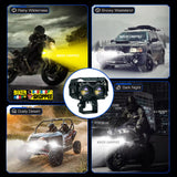 MOTO GENIUS JX130 QUAD SHOT LED FOG LIGHT PAIR | BIKER SHOPPEE
