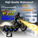 MOTO GENIUS JX130 TRI SHOT 80W LED FOG LIGHT PAIR | BIKER SHOPPEE
