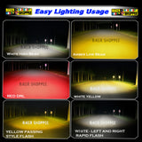 MOTO GENIUS MK05 LED FOG LIGHT WITH WIRING & LED SWITCH | BIKER SHOPPEE