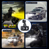 MOTO GENIUS MK05 LED FOG LIGHT WITH WIRING & LED SWITCH | BIKER SHOPPEE