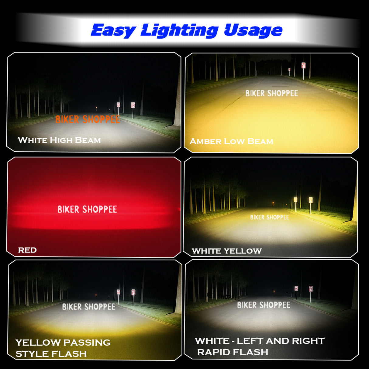 MOTO GENIUS TK100 CYBER 70W LED FOG LIGHT WITH WIRING HARNESS & LED SWITCH | BIKER SHOPPEE