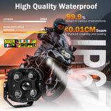 MOTO GENIUS TK500 OFFROAD 3 INCH LED FOG LIGHT WITH WIRING HARNESS & SWITCH | BIKER SHOPPEE