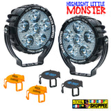 MOTO GENIUS VK60 THUNDER SIX 90W LED FOG LIGHT WITH WIRING HARNESS & LED SWITCH | BIKER SHOPPEE