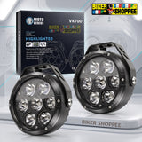 MOTO GENIUS VK700 120W LED FOG LIGHT WITH WIREHARNESS KIT THUNDER DOME 7X | BIKER SHOPPEE