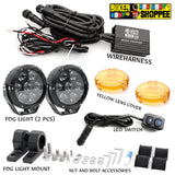 MOTO GENIUS VK700 120W LED FOG LIGHT WITH WIREHARNESS KIT THUNDER DOME 7X | BIKER SHOPPEE