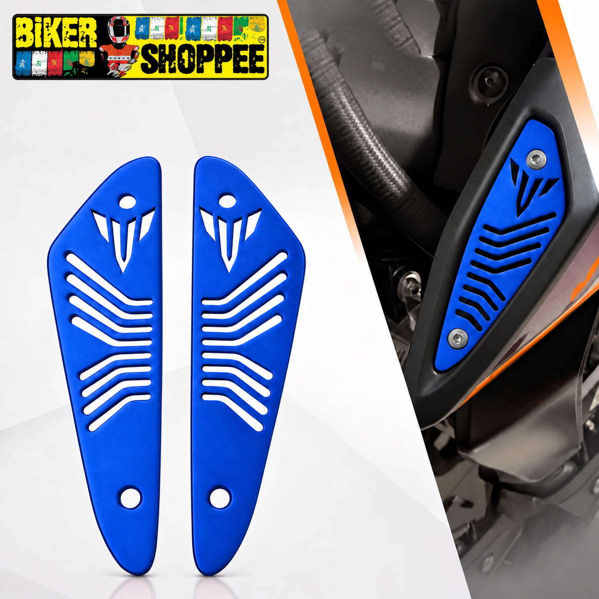 YAMAHA MT15 AIR INTAKE COVER BLUE | BIKER SHOPPEE