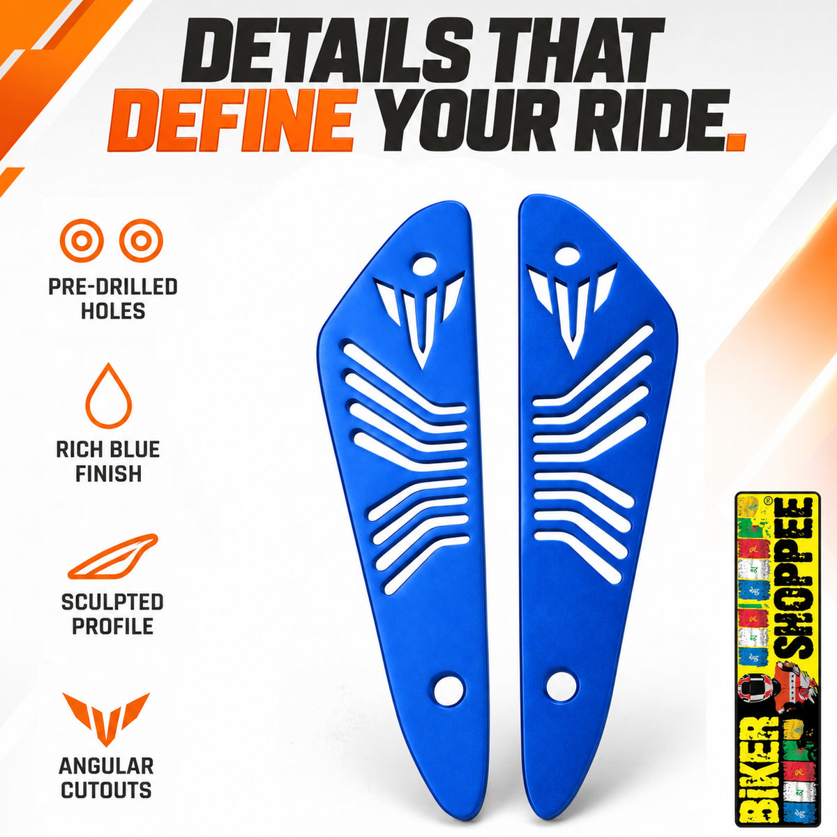 YAMAHA MT15 AIR INTAKE COVER BLUE | BIKER SHOPPEE