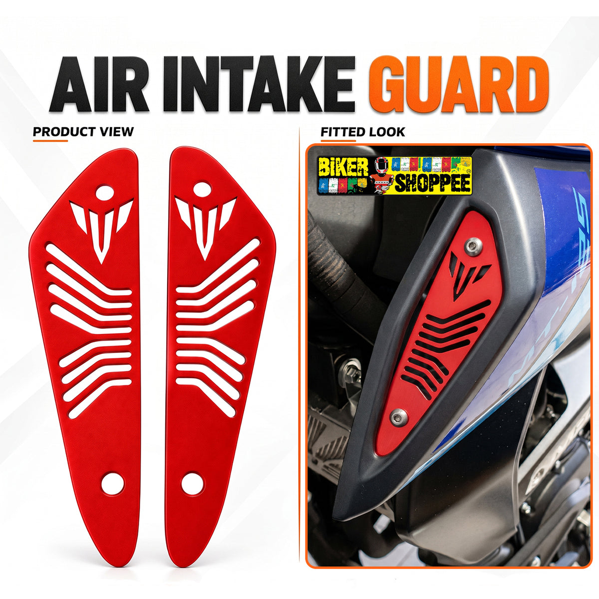 YAMAHA MT15 AIR INTAKE COVER RED | BIKER SHOPPEE