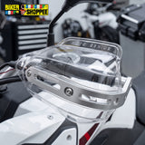 UNIVERSAL MOTORCYCLE HAND GUARD WITH WIND DEFLECTOR TRANSPARENT | BIKER SHOPPEE