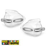 UNIVERSAL MOTORCYCLE HAND GUARD WITH WIND DEFLECTOR TRANSPARENT | BIKER SHOPPEE