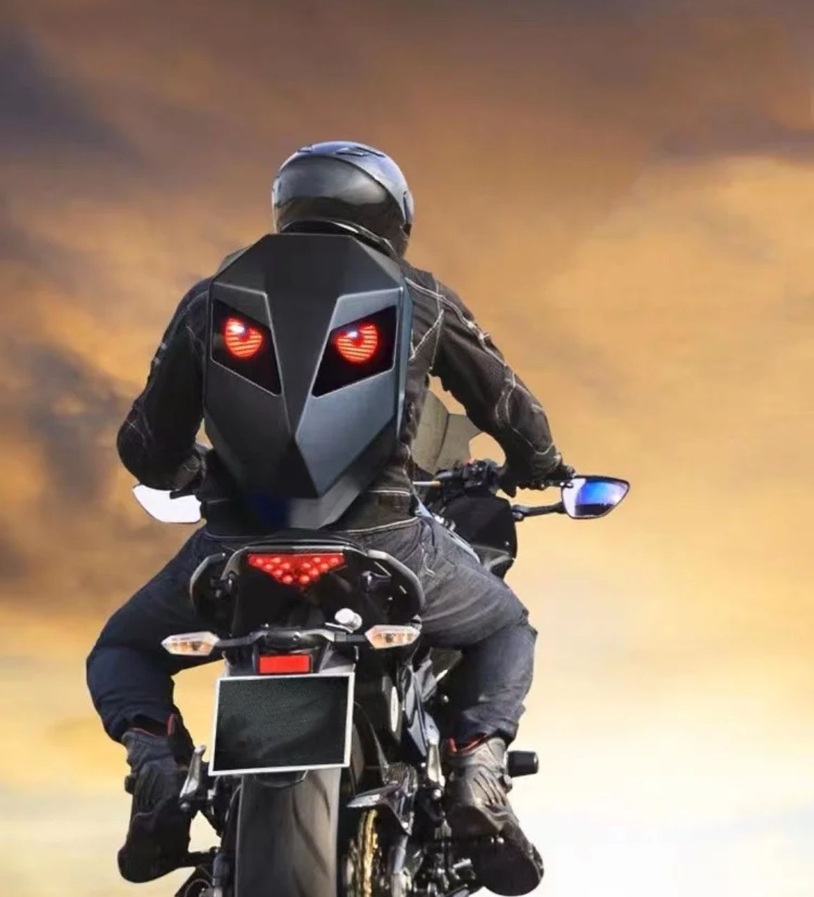 LOY LED EYE SMART MOTORCYCLE BACKPACK | BIKER SHOPPEE