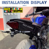 MOTORCYCLE UNIVERSAL CNC LED TAIL TIDY NUMBER PLATE HOLDER | BIKER SHOPPEE