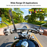 MOTORCYCLE TELESCOPIC SELFIE STICK WITH HANDLEBAR CAMERA MOUNT FOR INSTA360 GOPRO DJI | BIKER SHOPPEE
