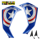 TVS NTROQ 125 OUR BODY KIT CAPTAIN AMERICA SQUAD EDITION | BIKER SHOPPEE