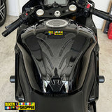 PREMIUM MOTORCYCLE RACING CARBON FIBER 2 TANK PAD | BiKER SHOPPEE