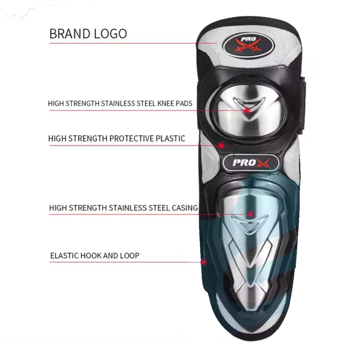 PRO X A2 MOTORCYCLE KNEE & ELBOW GUARD SET | BIKER SHOPPEE