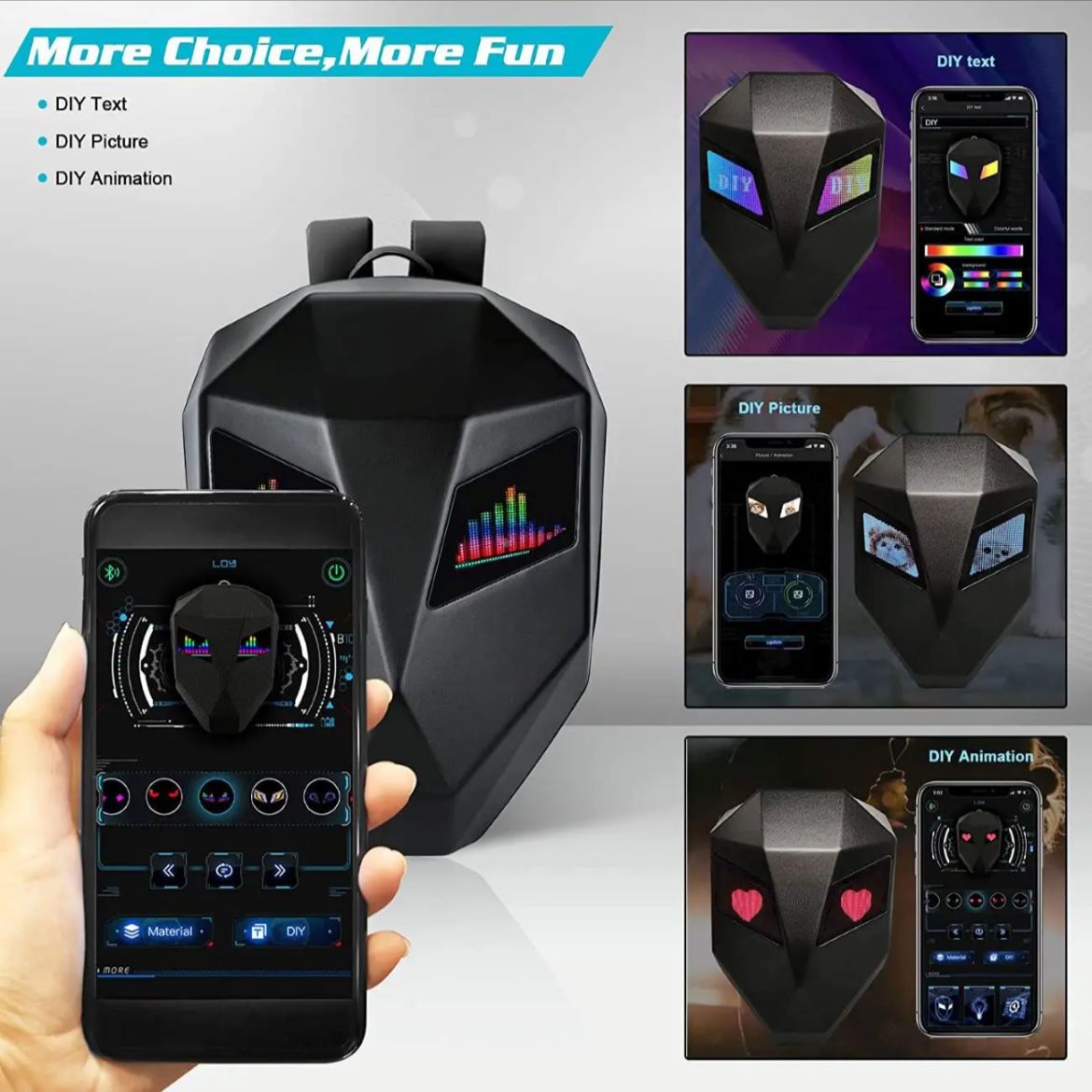 LOY LED EYE SMART MOTORCYCLE BACKPACK | BIKER SHOPPEE